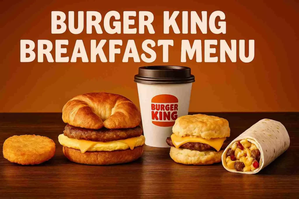 Burger King Breakfast Menu