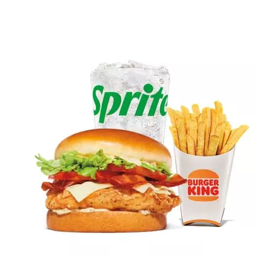 Bacon and Swiss Royal Crispy Chicken Meal